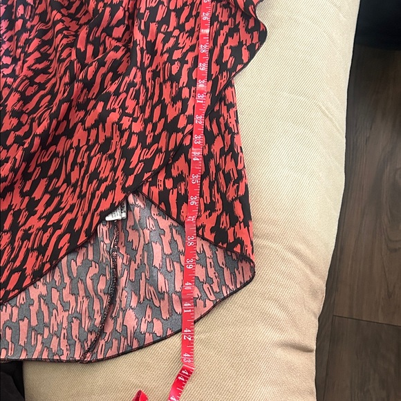 SHEIN Red and Black Asymmetrical Dress - Picture 6 of 6